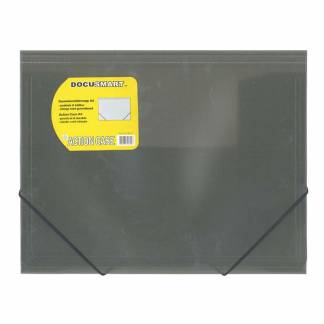Plastmappe bnt Docusmart A4 smoke m/3 klapper