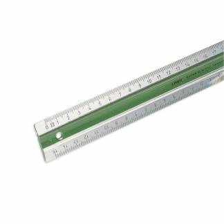 Lineal Linex 30 cm Super S30MM klar/grøn m/gummirib 