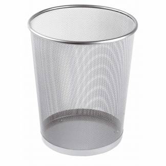 Papirkurv tråd metal sølv H: 35 cm Bruger: Poser 500x600mm