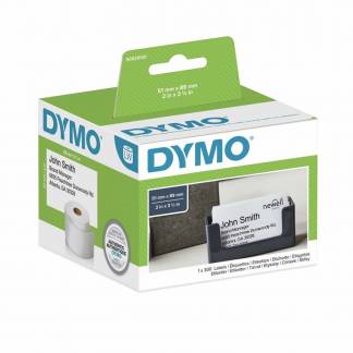 DYMO gæste/navneskilt 51x89 mm u/lim rl/300 stk. 