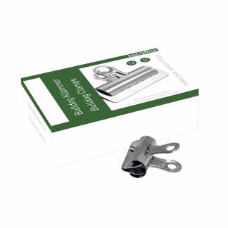 Papirklemme BNT Bulldog 32mm stål 12stk/pak 