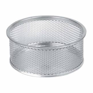 Clipsdispenser tråd sølv metal med skridsikker bund 