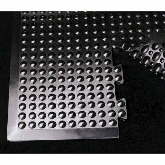 Måtte midtstk. Yoga Flex 80x70 cm naturgummi 13 mm sort 