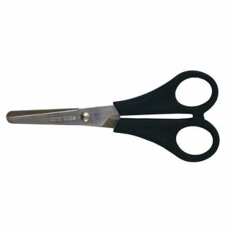 Saks 13.5 cm skole rund sort BNT 