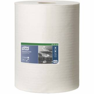 Aftørringsklud Tork W1-W2-W3 hvid 32cm152m 400ark/rl