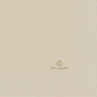 Servietter Tork 2-lags 1/4 fold natur 33cm 200stk/pak