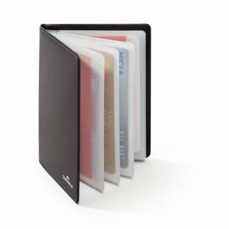 Kreditkortmappe mørkegrå 75x102mm RFID Secure