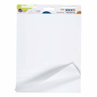 Flipoverpapir selvklæbende 72x62cm hvid 30ark/blk