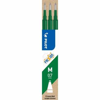 Refill Pilot FriXion grøn 0,7 medium 3-pack