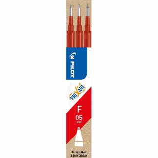 Refill Pilot Frixion rød 0,5 fine 3-pack 