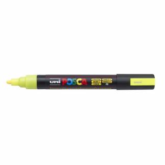 Paint marker Uni Posca PC-5M fluo yellow/gul 1,8-2,5mm 