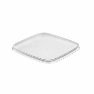 Condibøtte låg PP t/lille bøtte 128x128mm 180stk/pak klar