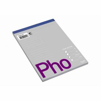 Blok A5 hvid 60 g lin perf. u/ huller 