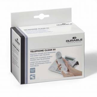 Renseservietter TELEPHONE CLEA N 50stk/pak individuel pakket 