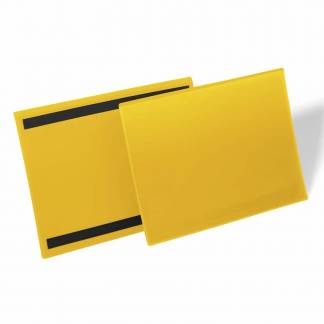 Lagerlomme m/magnet A4 tvær gul