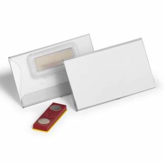 Navneskilt 40x75mm m/magnet  