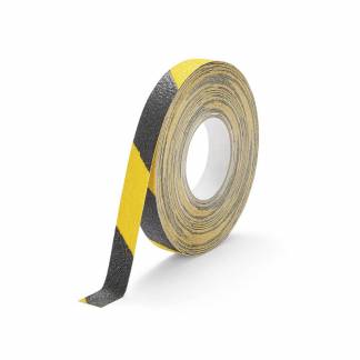 Skridsikker tape DURALINE Grip+ color 25mmx15m gul/sort 