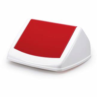 Vippelåg DURABIN 40l Square hvid/rød 