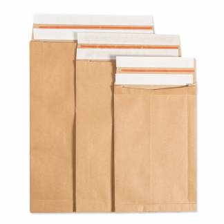 Papir E-handelspose m/genluk 320x430x80mm