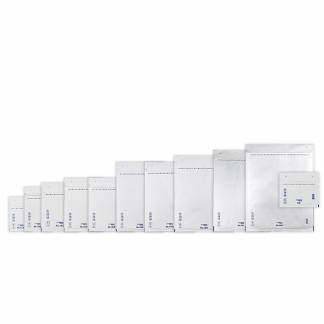 Luftboblepose 16/G 240x350mm hvid W6 Indv. 215x340mm