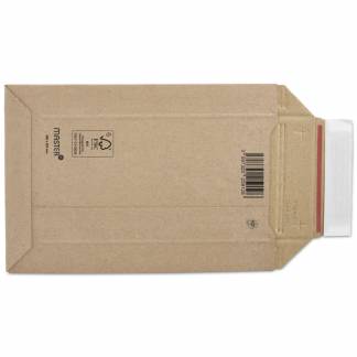 Bølgepapkuvert Master'In 250x353x2-63mm A4L brun 