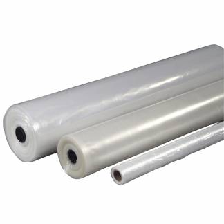 Plastfolie 3m x 50m 100 my Lux klar Foldet 1 gang 