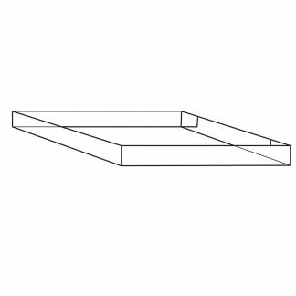 Containerbund/-top 24 1 Bølge 800x600x100mm 4-punkt limet.. 