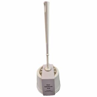 Toiletbørste m/skål hvid ø75x360mm