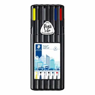 Marker STAEDTLER triplus Black box assorteret 6-pack 