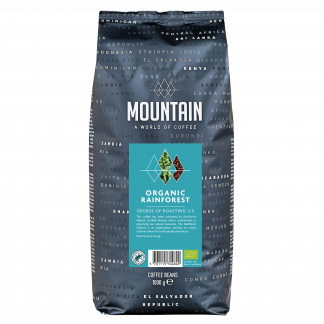 Kaffe Mountain Økologisk Rainforest Alliance KRAV hele bønner 1 kg