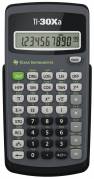 TI-30XA Grundl&aelig;ggende, batteridrevet funktionsberegner med enkeltlinjedisplay og funktioner til generel matematik og naturvidenskab.