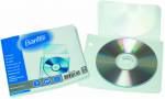 Bantex CD-lomme 13x15cm 180my klar 5stk 
