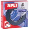 Apli magnettape 19mmx1m sort 