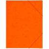 Elastikmappe m/3 klapper A4 orange karton