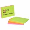 Post-it Super Sticky mødeblok 203x152mm 4blk/pak neon ass.