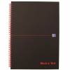 Oxford Black'n'Red spiralblok A4 linjeret