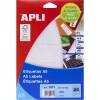 Apli 25 x 40 mm etiketter i hvid 