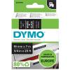 Labeltape DYMO D1 45811 S0720910 19mmx7m hvid på sort