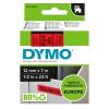 Labeltape DYMO D1 45017 S0720570 12mmx7m sort på rød