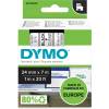 Labeltape DYMO D1 53710 S0720920 24mmx7m sort på klar