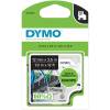Dymo D1 nylontape 12mmx3,5m sort/hvid 