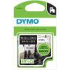 Dymo D1 polyester tape 19mm sort/hvid 