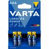 Batteri Varta Longlife Power LR03 AAA 4stk/pak blister