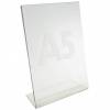 Brochuredisplay bnt klar A5 L-form t/bord 148x210mm