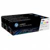 HP 128A CF371AM Multipakke Farve Bl&aelig;kpatron, 1.300 sider