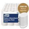 Tork 120305 Premium Ekstra Soft k&oslash;kkenrulle 12,2 mtr 3-lags 48 ruller 