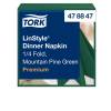 Serviet Tork Linstyle Mountain Pine Green 39x39cm 1/4 fold 50stk/pak