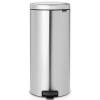 Brabantia NewIcon pedalspand Fingerprint Proof 30L Matt Steel 