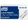 Tork 509300-118757 33x33cm servietter hvid 500stk 