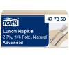 Servietter Tork 2-lags 1/4 fold natur 33cm 200stk/pak